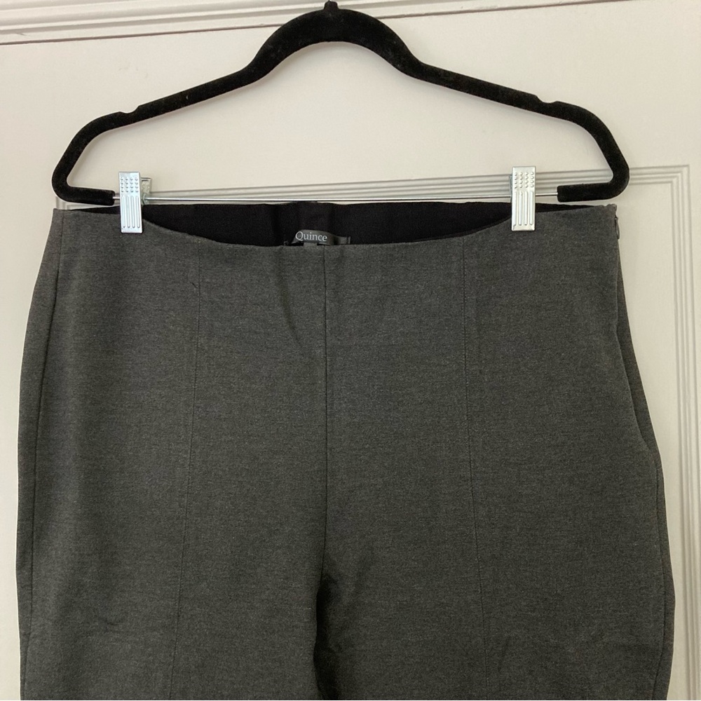 Quince charcoal ultra stretch Ponte pintuck ankle pants - XL - Picture 4 of 8